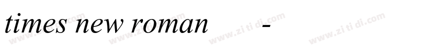 times new roman 粗体字体下载字体转换
